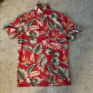 Tropical Red Men's Shirt